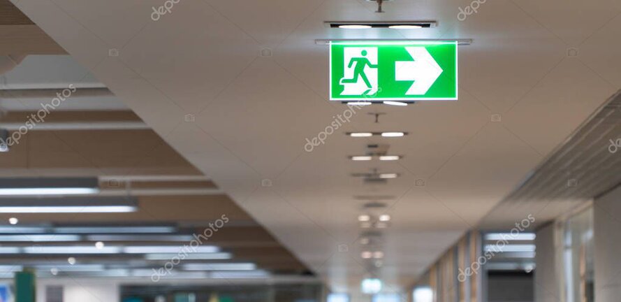Evakuierungsübersicht auf einem Leitstandmonitor